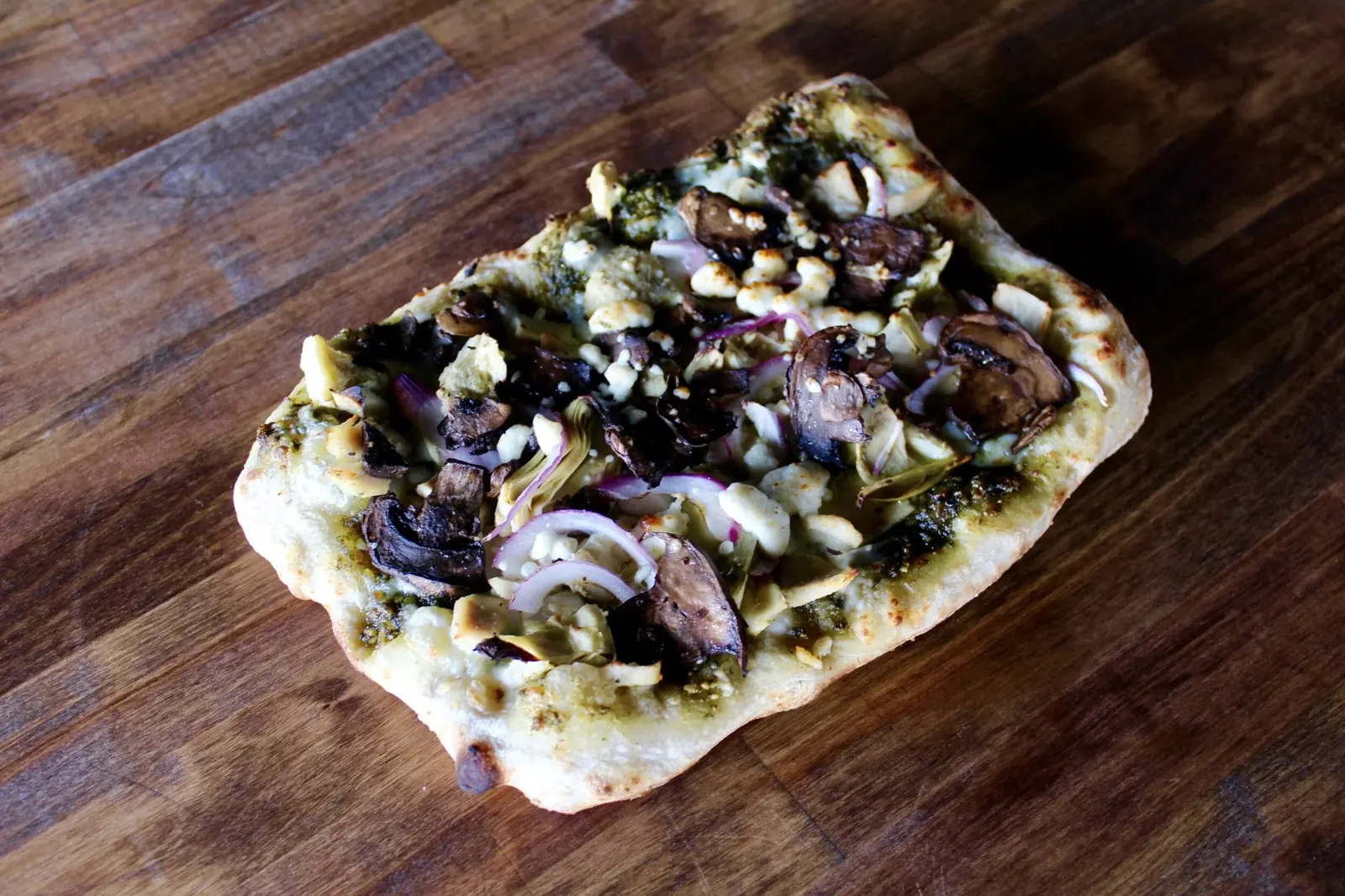 Farmhaus pizza on golden ale dough