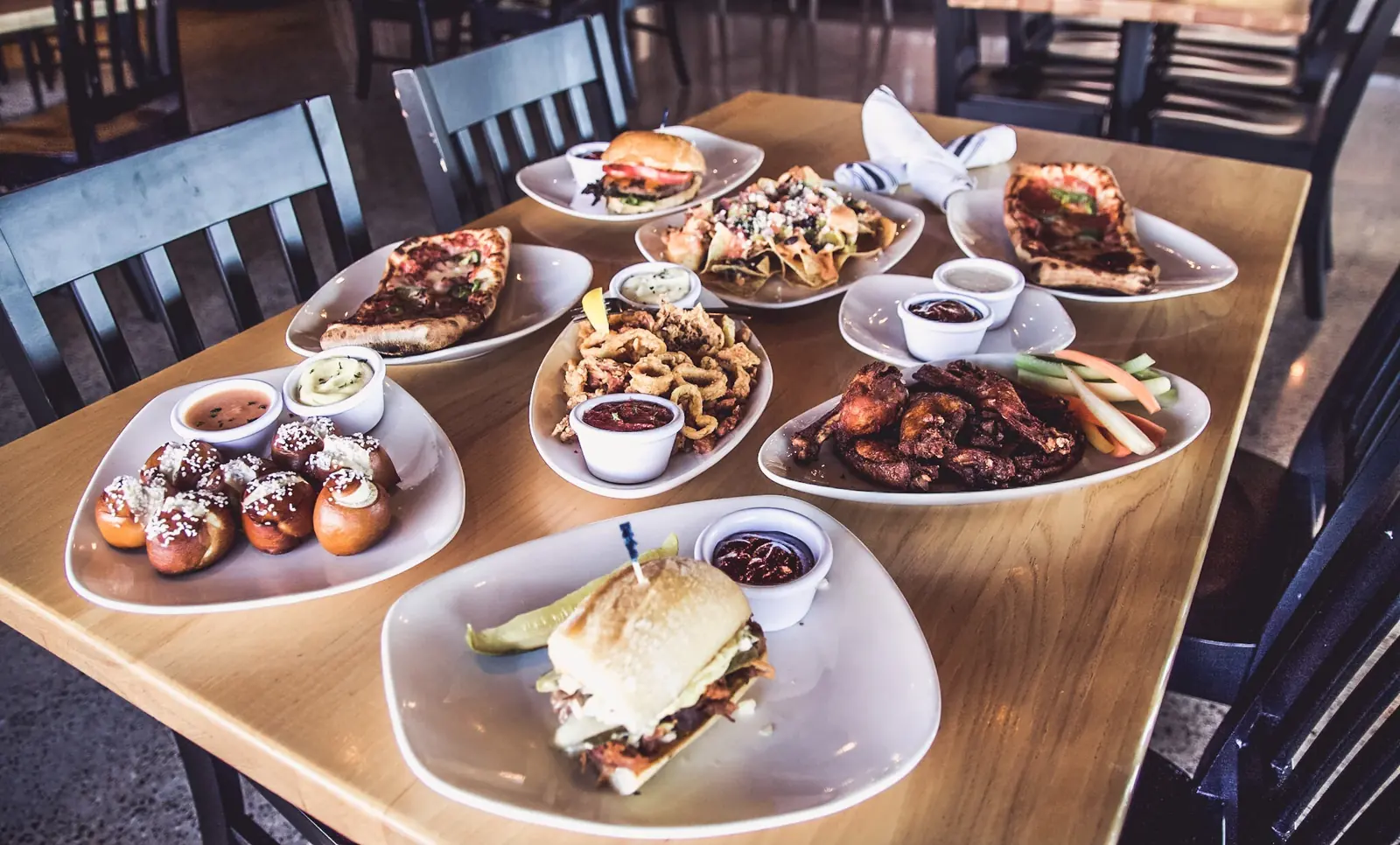 A table full of dishes to share